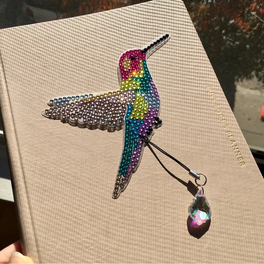 Diamond Art HUMMINGBIRD 01 Bookmark, Colorful, Sparkly, Bling - Picture 14 of 14